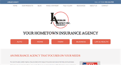 Desktop Screenshot of liebleragency.com