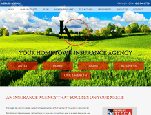 Tablet Screenshot of liebleragency.com